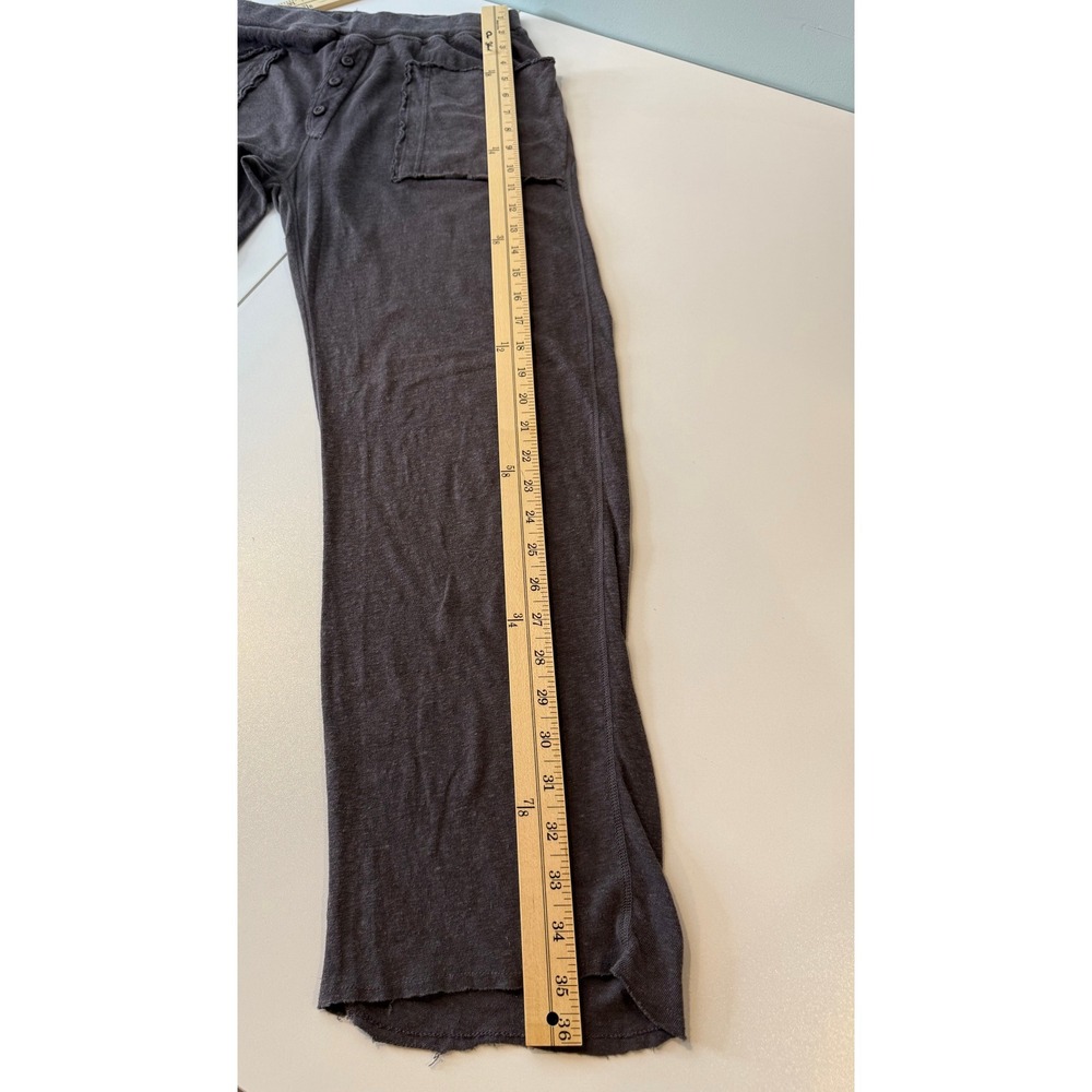 Christina Lehr Pants Women Size 2 Gray Hemp Organic Cotton Boho Loungewear - Picture 9 of 10